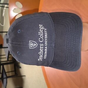 Teachers College Columbia University Embroidered Clean up Strapback Hat Cap